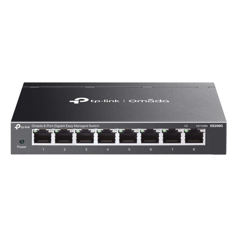 TP-Link Omada ES208G commutateur réseau Géré L2 Gigabit Ethernet (10/100/1000) Noir TP-Link Omada ES208G commutateur réseau Géré L2 Gigabit Ethernet (10/100/1000) Noir