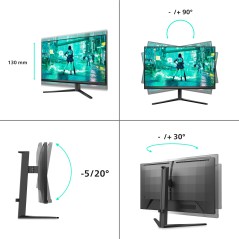 Philips Evnia 27M2N3200A 00 écran plat de PC 68,6 cm (27") 1920 x 1080 pixels Full HD LCD Noir