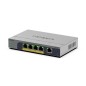 NETGEAR GS105EP Non-géré Gigabit Ethernet (10/100/1000) Connexion Ethernet, supportant l'alimentation via ce port (PoE) Gris NETGEAR GS105EP Non-géré Gigabit Ethernet (10/100/1000) Connexion Ethernet, supportant l'alimentation via ce port (PoE) Gris