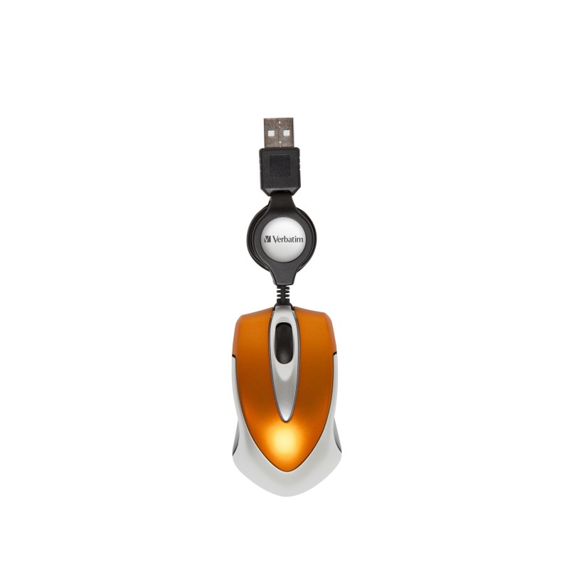 Verbatim Go Mini souris Bureau USB Type-A Optique 1000 DPI Verbatim Go Mini souris Bureau USB Type-A Optique 1000 DPI