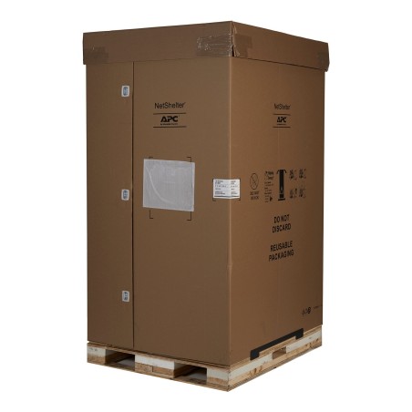 APC NetShelter SX 42U 600 mm de largeur x 1070 mm de profondeur Enveloppe avec côtés Noir - 907 kg. Emballage antichoc