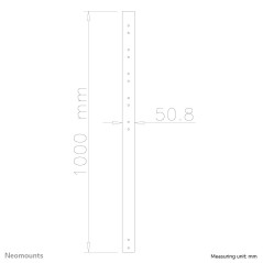 Neomounts FPMA-CP100 Tube d'extension pour support d'écran au plafond - h100 cm