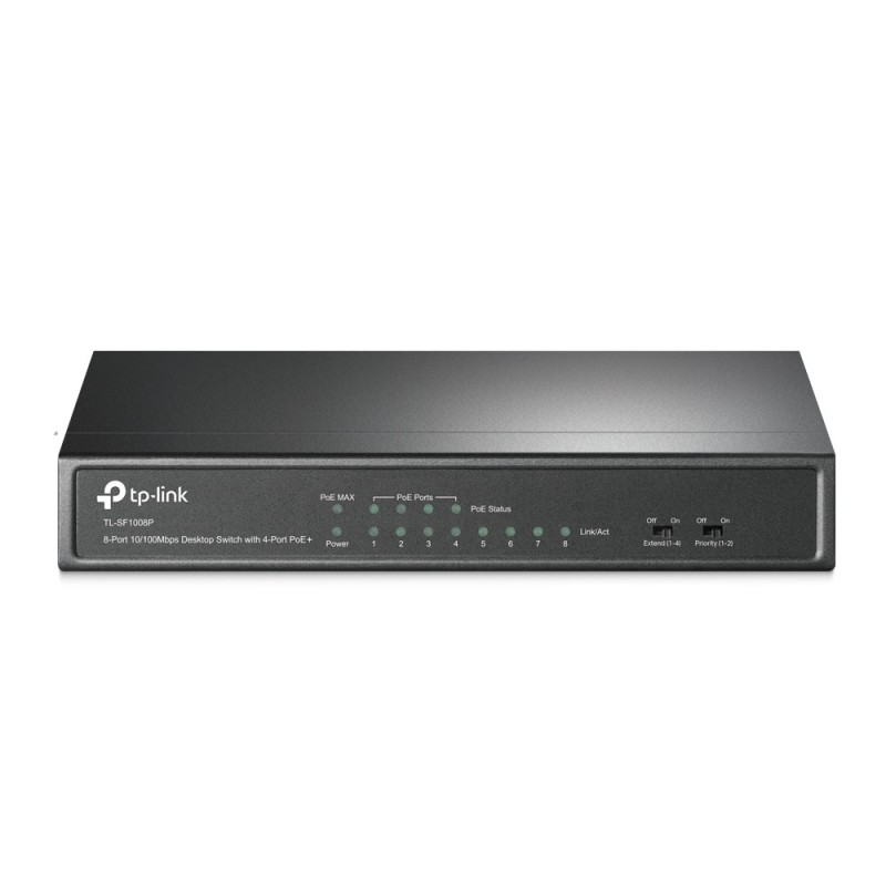 TP-Link TL-SF1008P Non-géré Fast Ethernet (10/100) Connexion Ethernet, supportant l'alimentation via ce port (PoE) Noir TP-Link TL-SF1008P Non-géré Fast Ethernet (10/100) Connexion Ethernet, supportant l'alimentation via ce port (PoE) Noir
