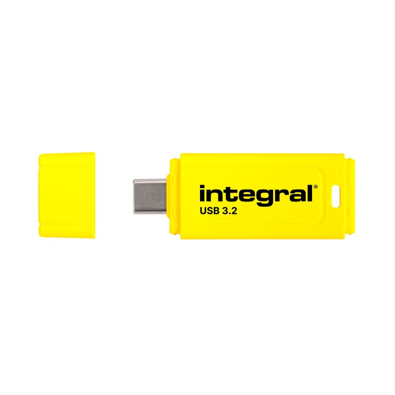 Integral Neon-C INFD64GBNEONCYL3.2 lecteur USB flash 64 Go USB Type-C 3.2 Gen 1 (3.1 Gen 1) Noir