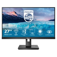 Philips S Line 275S1AE 00 écran plat de PC 68,6 cm (27") 2560 x 1440 pixels 2K Ultra HD LCD Noir