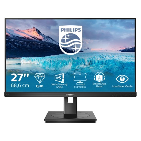 Philips S Line 275S1AE 00 écran plat de PC 68,6 cm (27") 2560 x 1440 pixels 2K Ultra HD LCD Noir