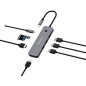 Verbatim CMH-08 USB Type-C 5000 Mbit/s Argent