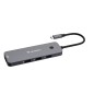 Verbatim CMH-08 USB Type-C 5000 Mbit/s Argent