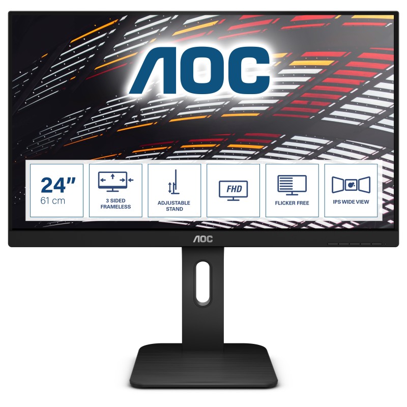 AOC P1 X24P1 écran plat de PC 61 cm (24") 1920 x 1200 pixels WUXGA LED Noir AOC P1 X24P1 écran plat de PC 61 cm (24") 1920 x 1200 pixels WUXGA LED Noir