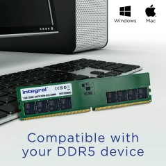 Integral IN5T32GNHRBX module de mémoire 32 Go 1 x 32 Go DDR5 288-pin DIMM