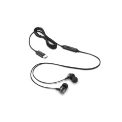 Lenovo 4XD1J77351 casque Avec fil Ecouteurs Bureau/Centre d'appels USB Type-C Noir