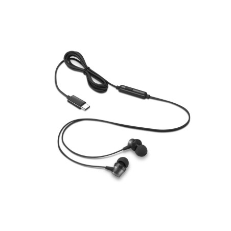 Lenovo 4XD1J77351 casque Avec fil Ecouteurs Bureau/Centre d'appels USB Type-C Noir