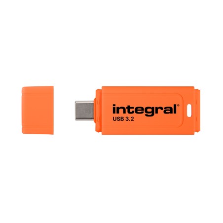 Integral Neon-C INFD128GBNEONCOR3.2 lecteur USB flash 128 Go USB Type-C 3.2 Gen 1 (3.1 Gen 1) Noir