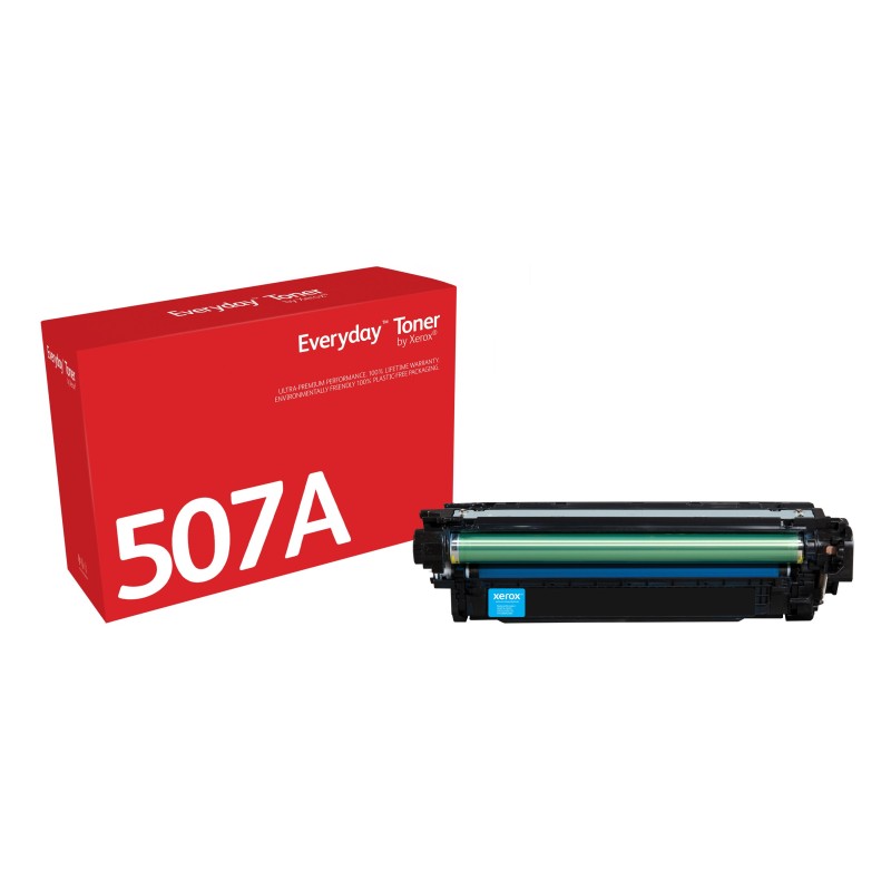 Toner Everyday™ Cyan de Xerox compatible avec HP 507A (CE401A), Capacité standard Toner Everyday™ Cyan de Xerox compatible avec HP 507A (CE401A), Capacité standard