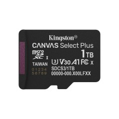 Kingston Technology 1TB micSDXC Canvas Select Plus Gen3 150R A1 (Adaptateur SD non inclus)