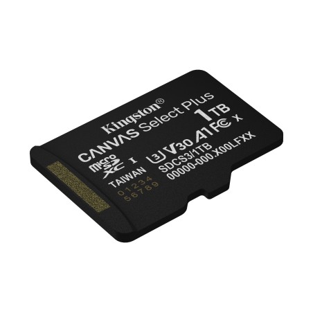 Kingston Technology 1TB micSDXC Canvas Select Plus Gen3 150R A1 (Adaptateur SD non inclus)