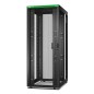 APC Baie EasyRack 800mm/42U/1200mm avec toit, sans panneau latéral, roulettes, noir