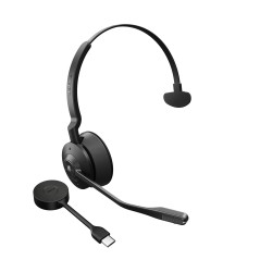 Jabra Engage 55 Casque Sans fil Arceau Bureau Centre d'appels Noir, Titane