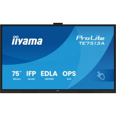 iiyama TE7513A-B2AG Écran d'affichage dynamique Écran plat interactif 190,5 cm (75") Wifi 500 cd m² 4K Ultra HD Noir Écran