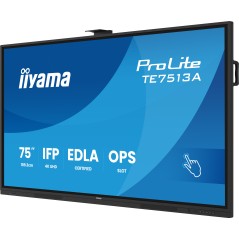 iiyama TE7513A-B2AG Écran d'affichage dynamique Écran plat interactif 190,5 cm (75") Wifi 500 cd m² 4K Ultra HD Noir Écran