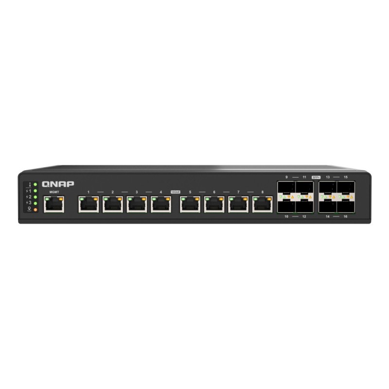 QNAP QSW-IM3216-8S8T commutateur réseau Géré L2 10G Ethernet (100/1000/10000) Noir