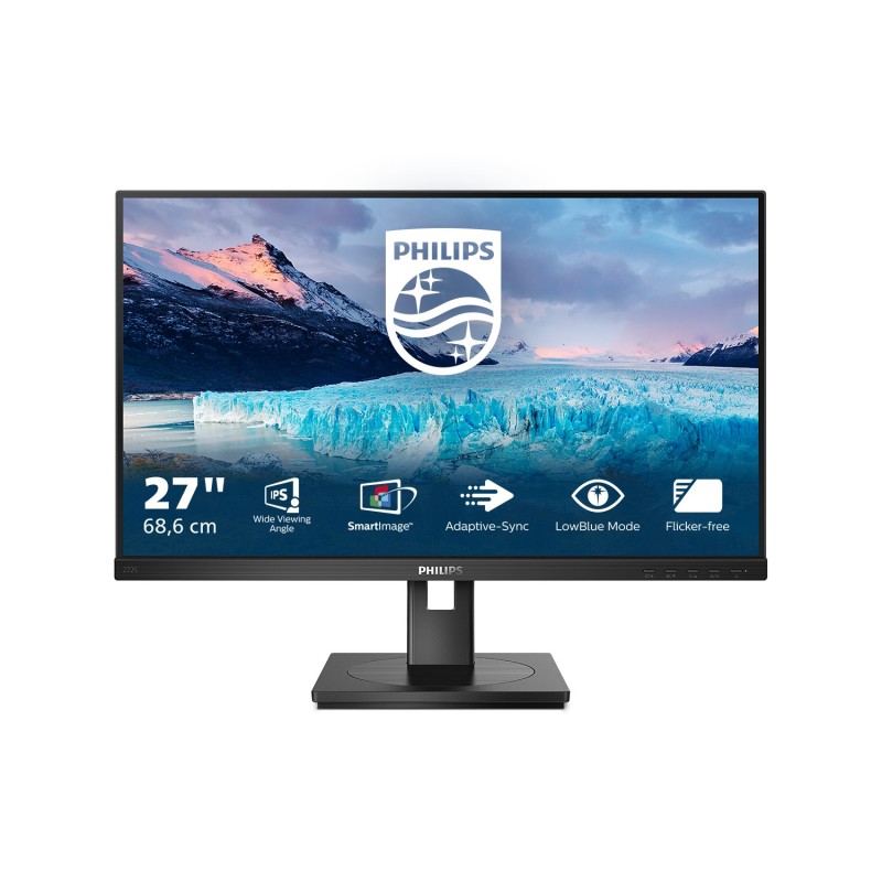 Philips 272S1M/00 écran plat de PC 68,6 cm (27") 1920 x 1080 pixels Full HD LCD Noir Philips 272S1M/00 écran plat de PC 68,6 cm (27") 1920 x 1080 pixels Full HD LCD Noir