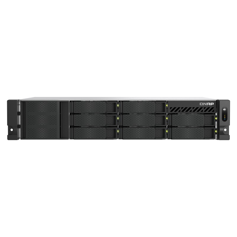 QNAP TS-855EU-RP NAS Rack (2 U) Intel Atom® C5125 8 Go DDR4 0 To QuTS hero Noir QNAP TS-855EU-RP NAS Rack (2 U) Intel Atom® C5125 8 Go DDR4 0 To QuTS hero Noir