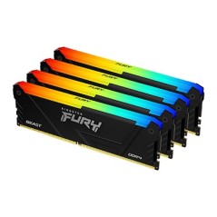 Kingston Technology FURY Beast 64GB 3200MT s DDR4 CL16 DIMM (Kits de 4) RGB