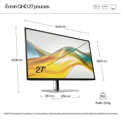HP Series 5 Pro Écran QHD 27 pouces sans socle - 527pq