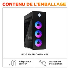 OMEN by HP 45L GT22-3029nf Intel Core Ultra 9 285K 64 Go DDR5-SDRAM 4 To SSD NVIDIA GeForce RTX 5080 Windows 11 Home Tower PC