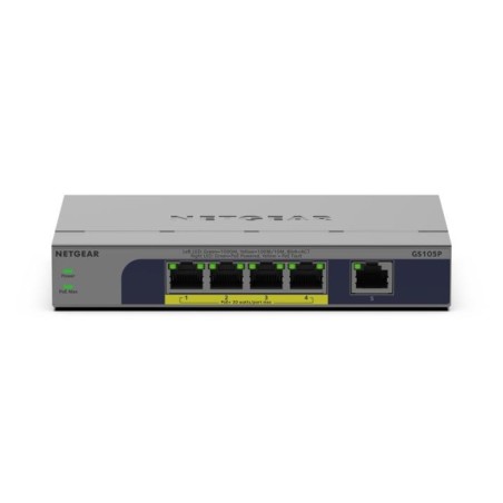 NETGEAR GS105P Non-géré Gigabit Ethernet (10/100/1000) Connexion Ethernet, supportant l'alimentation via ce port (PoE) Montage