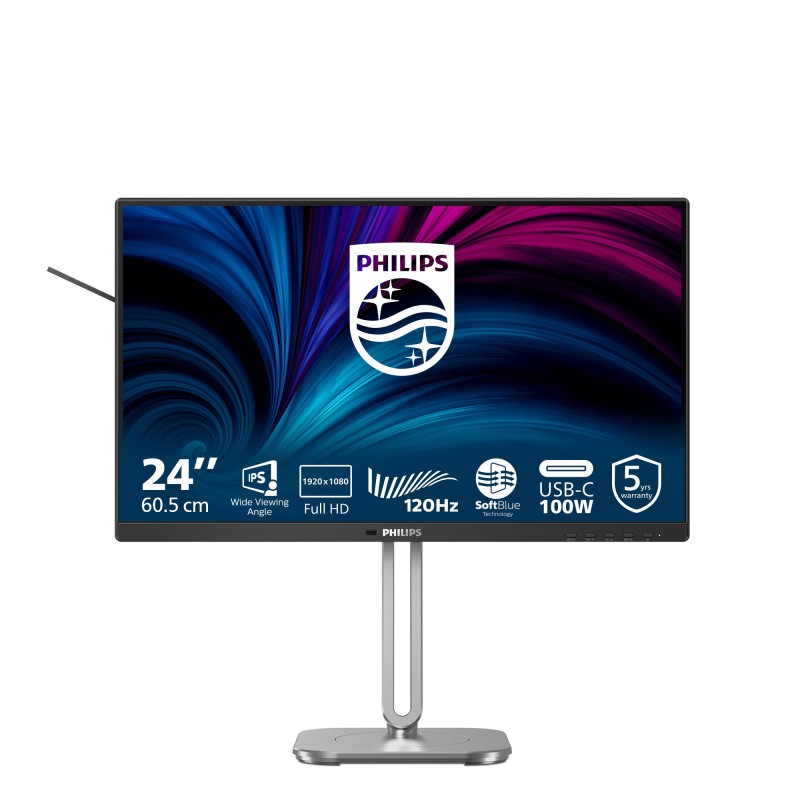 Philips 4000 series 24B2U4301/00 écran plat de PC 60,5 cm (23.8") 1920 x 1080 pixels Full HD LCD Gris Philips 4000 series 24B2U4301/00 écran plat de PC 60,5 cm (23.8") 1920 x 1080 pixels Full HD LCD Gris