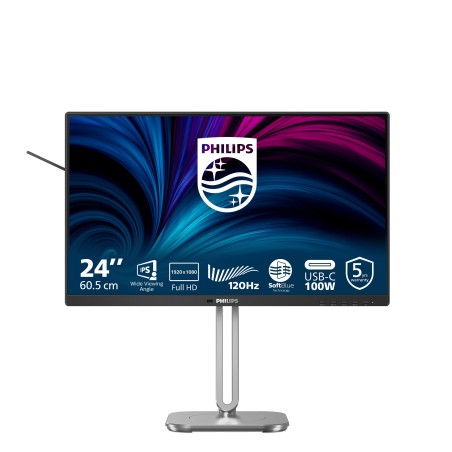Philips 4000 series 24B2U4301 00 écran plat de PC 60,5 cm (23.8") 1920 x 1080 pixels Full HD LCD Gris