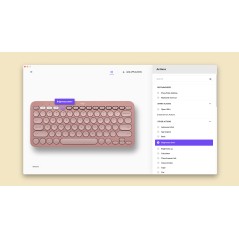 Pebble Keys 2 K380s- GRAPHITE - FRA - BT