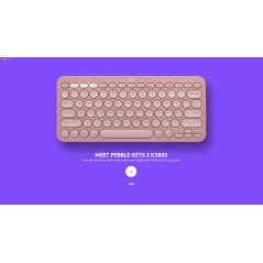 Pebble Keys 2 K380s- GRAPHITE - FRA - BT