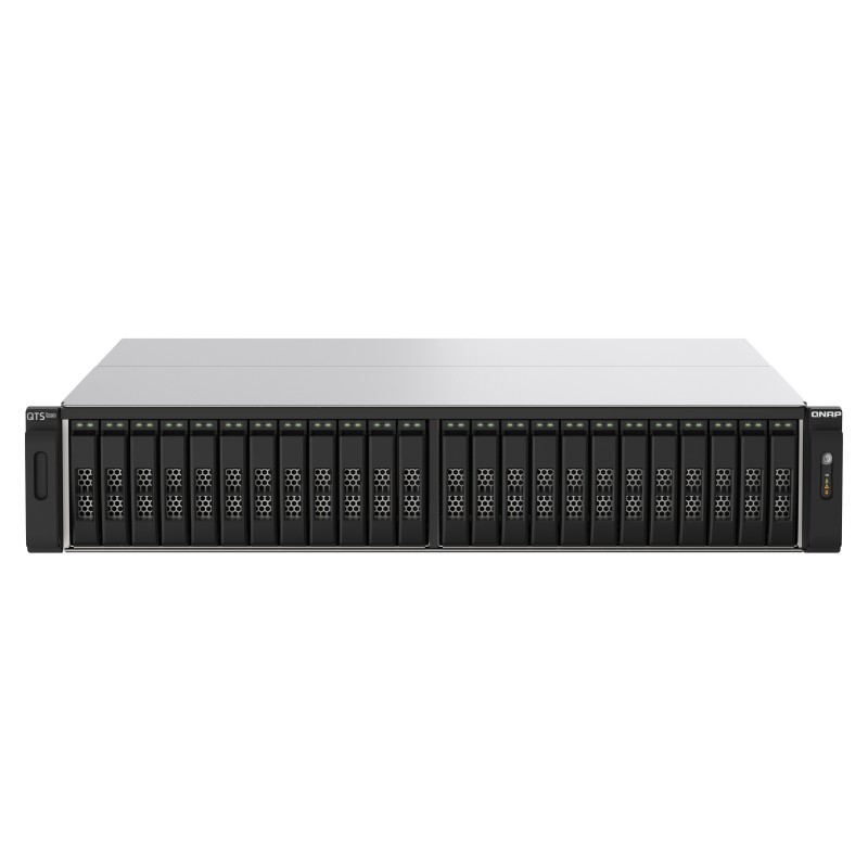 QNAP TS-h2490FU NAS Rack (2 U) EPYC 7232P 64 Go DDR4 0 To QuTS hero Noir, Gris