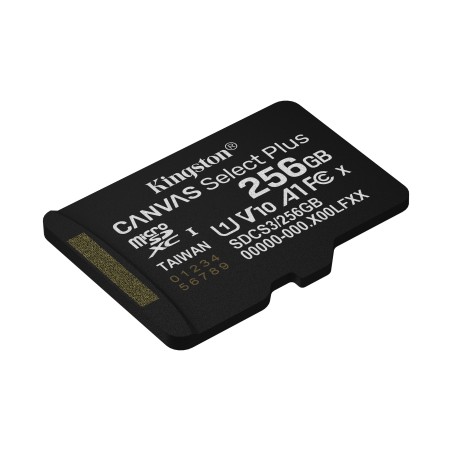 Kingston Technology 256GB micSDXC Canvas Select Plus Gen3 150R A1 (Adaptateur SD non inclus)