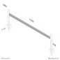 Neomounts FPMA-DTB100 Rail de fixation de bureau 10-24" Neomounts FPMA-DTB100 Rail de fixation de bureau 10-24"