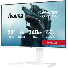 iiyama G-MASTER GB2471HSU-W1 écran plat de PC 60,5 cm (23.8") 1920 x 1080 pixels Full HD LED Blanc
