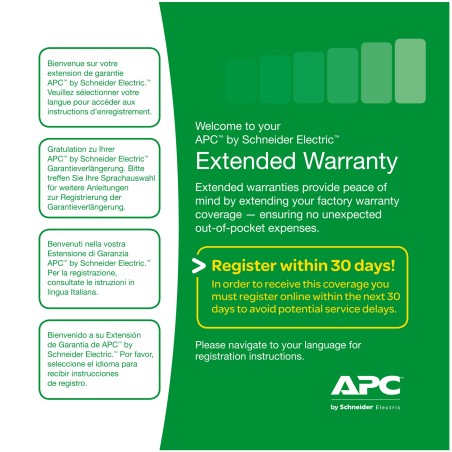 APC Service Pack 3 Year Warranty Extension (for new product purchases) 3 année(s)