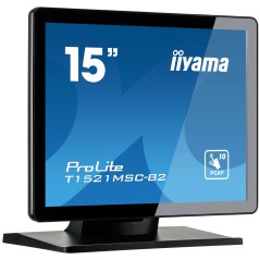 iiyama ProLite T1521MSC-B2 écran plat de PC 38,1 cm (15") 1024 x 768 pixels XGA LED Écran tactile Dessus de table Noir