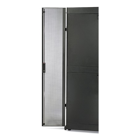 APC Double porte perforée NetShelter SX 48U, 600 mm de largeur, noir