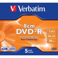 Verbatim DVD-R 8cm 1,4 Go 5 pièce(s)