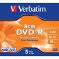 Verbatim DVD-R 8cm 1,4 Go 5 pièce(s) Verbatim DVD-R 8cm 1,4 Go 5 pièce(s)