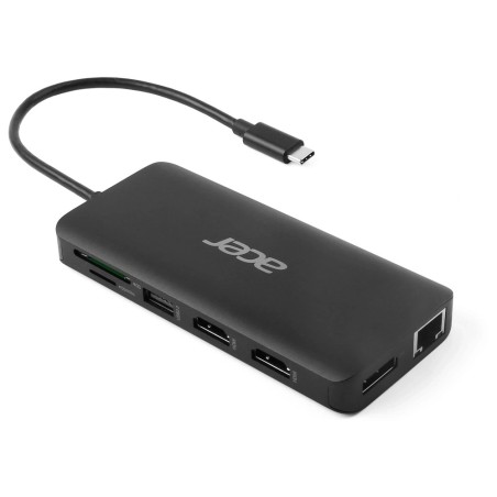 Acer USB Type-C Dongle 12-in-1 Black Avec fil USB 3.2 Gen 1 (3.1 Gen 1) Type-C Noir