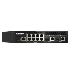 QNAP QSW-M2108R-2C commutateur réseau Géré L2 2.5G Ethernet (100/1000/2500) Connexion Ethernet, supportant l'alimentation via