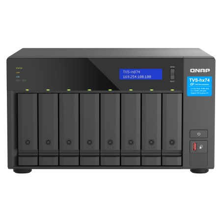 QNAP TVS-H874T-I9-64G serveur de stockage NAS Tower Intel® Core™ i9 64 Go DDR4 0 To QNAP QTS Noir