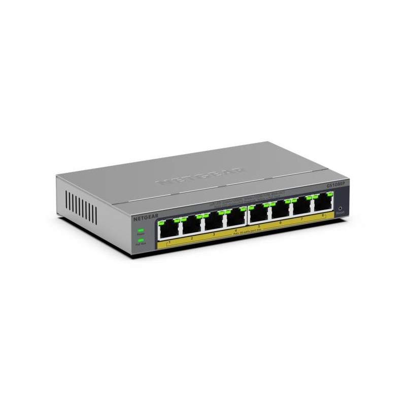 NETGEAR GS108EP Géré L2/L3 Gigabit Ethernet (10/100/1000) Gris NETGEAR GS108EP Géré L2/L3 Gigabit Ethernet (10/100/1000) Gris