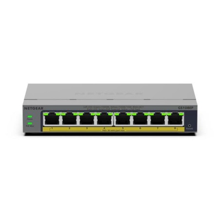NETGEAR GS108EP Géré L2/L3 Gigabit Ethernet (10/100/1000) Gris
