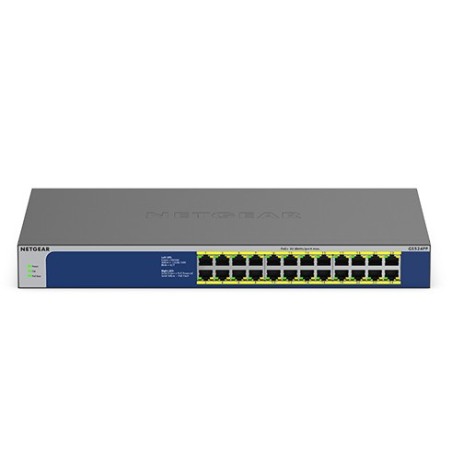 NETGEAR GS524PP Non-géré Gigabit Ethernet (10/100/1000) Connexion Ethernet, supportant l'alimentation via ce port (PoE) Gris